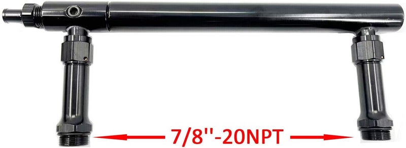 Pateyney 7/8-20 aluminum Fuel Log Line for Holley Carburetor double pumper 4150 Black - Image 3